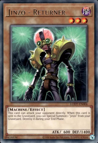Jinzo - Returner - LODT-EN006 - Rare - Unlimited Edition - YuGiOh