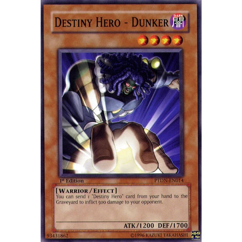 Destiny Hero - Dunker - PTDN-EN014 - Common - Unlimited Edition - YuGiOh LP