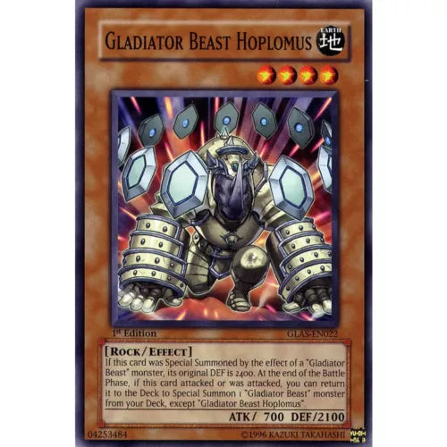 Gladiator Beast Hoplomus - GLAS-EN022 - Common - 1st Edition - YuGiOh