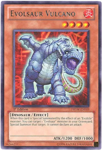 Evolsaur Vulcano - PHSW-EN019 - Rare - 1st Edition - YuGiOh
