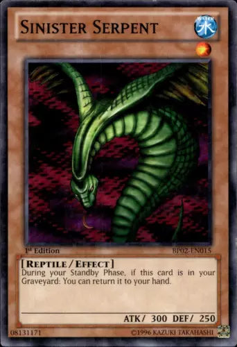 Sinister Serpent - BP02-EN015 - Common - 1st Edition - YuGiOh