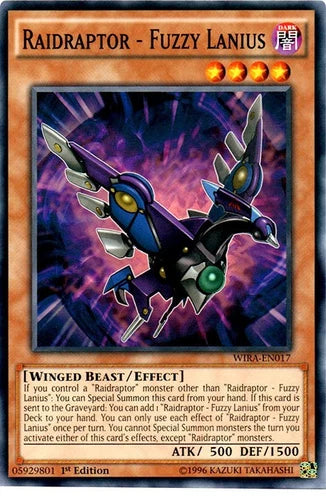 Raidraptor - Fuzzy Lanius - WIRA-EN017 - Common - 1st Edition - YuGiOh