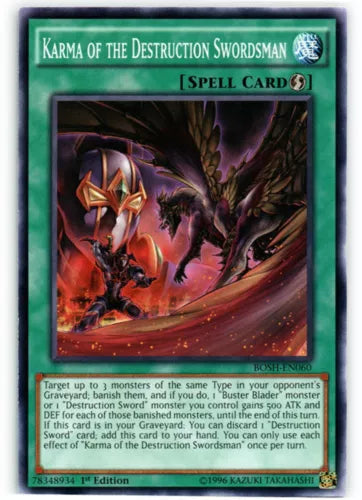 Karma of the Destruction Swordsman - BOSH-EN060 - Common - Unlimited Edition