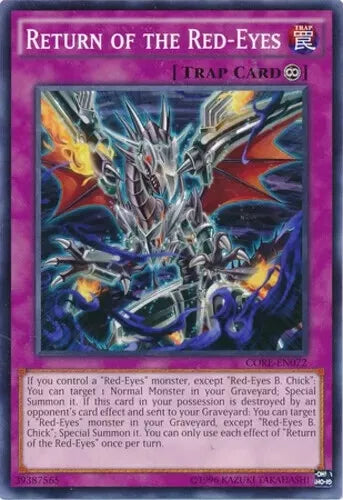 Return of the Red-Eyes - CORE-EN072 - Common - 1st Edition - YuGiOh