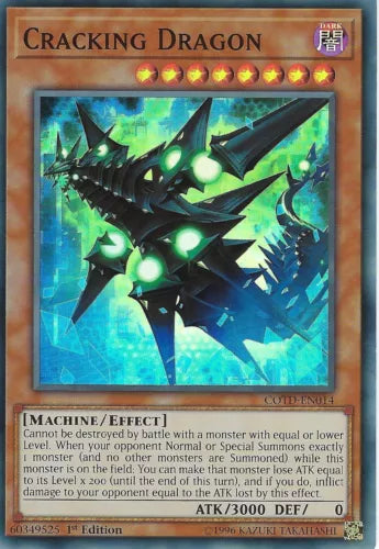 Cracking Dragon - COTD-EN014 - Super Rare - 1st Edition - YuGiOh