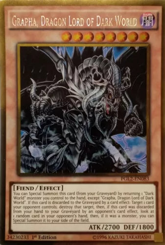 Grapha, Dragon Lord of Dark World - PGL2-EN083 - Gold Rare - 1st Edition YuGiOh