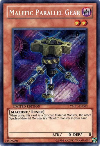 Malefic Parallel Gear - YMP1-EN003 - Secret Rare - Limited Edition - YuGiOh LP