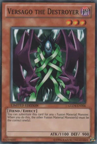 Versago the Destroyer - GLD4-EN006 - Common - Limited Edition - YuGiOh