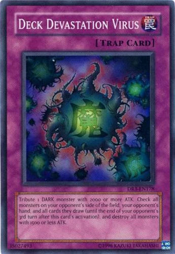 Deck Devastation Virus - DR3-EN178 - Super Rare - Unlimited Edition - YuGiOh