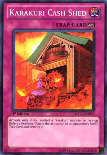 Karakuri Cash Shed - EXVC-EN074 - Super Rare - 1st Edition - YuGiOh
