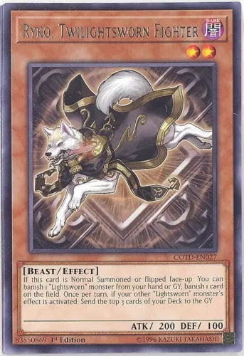 Ryko, Twilightsworn Fighter - COTD-EN027 - Rare - 1st Edition - YuGiOh
