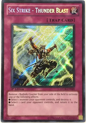 Six Strike - Thunder Blast - STOR-EN089 - Secret Rare - 1st Edition - YuGiOh