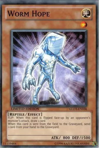 Worm Hope - GLD3-EN036 - Common - Limited Edition - YuGiOh