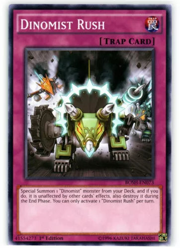 Dinomist Rush - BOSH-EN073 - Common - Unlimited Edition - YuGiOh