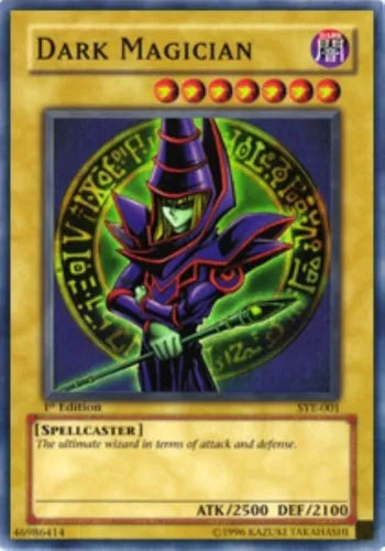 Dark Magician - SYE-001 - Super Rare - Unlimited Edition - YuGiOh WORN