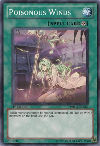 Poisonous Winds - PHSW-EN062 - Common - Mixed Editions - YuGiOh