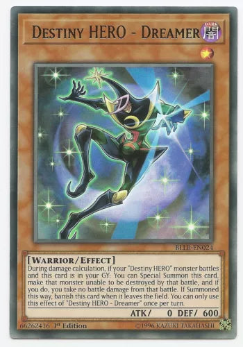 Destiny HERO - Dreamer - BLLR-EN024 - Ultra Rare - 1st Edition - YuGiOh