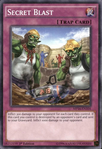 Secret Blast - MP16-EN104 - Common - 1st Edition - YuGiOh