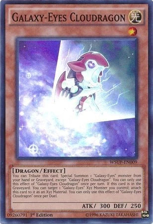 Galaxy-Eyes Cloudragon - WSUP-EN009 - Super Rare - 1st Edition - YuGiOh