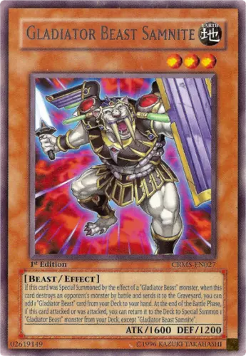 Gladiator Beast Samnite - CRMS-EN027 - Rare - Unlimited Edition - YuGiOh