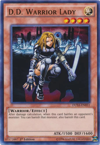 D.D. Warrior Lady - DUSA-EN051 - Ultra Rare - 1st Edition - YuGiOh