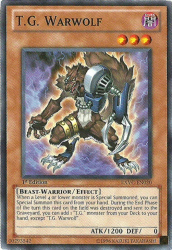 T.G. Warwolf - EXVC-EN020 - Common - 1st Edition - YuGiOh