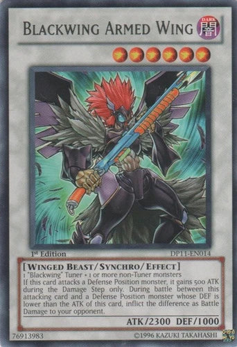 Blackwing Armed Wing - DP11-EN014 - Rare - 1st Edition - YuGiOh LP