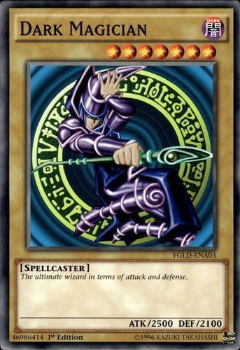 Dark Magician - YGLD-ENA03 - Common - 1st Edition - YuGiOh