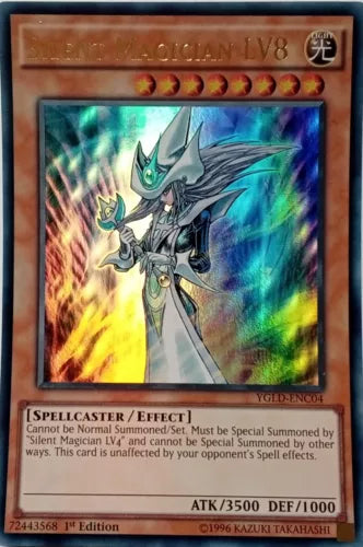 Silent Magician LV8 - YGLD-ENC04 - Ultra Rare - 1st Edition - YuGiOh