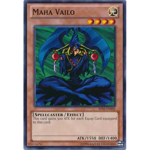 Maha Vailo - BP02-EN006 - Common - 1st Edition - YuGiOh