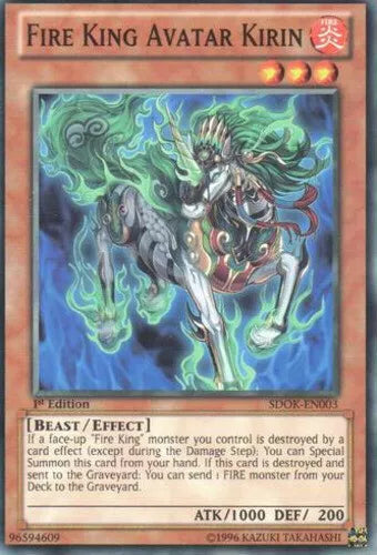 Fire King Avatar Kirin - SDOK-EN003 - Common - 1st Edition - YuGiOh