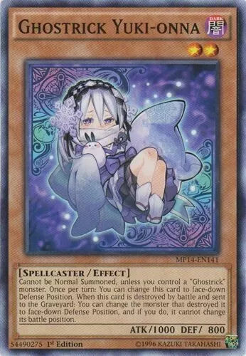 Ghostrick Yuki-onna - MP14-EN141 - Common - 1st Edition - YuGiOh