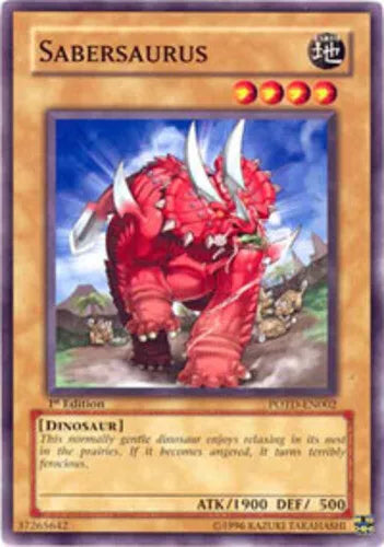 Sabersaurus - POTD-EN002 - Common - Mixed Editions - YuGiOh