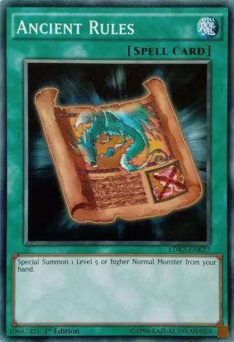 Ancient Rules - LDK2-ENK27 - Common - Mixed Editions - YuGiOh