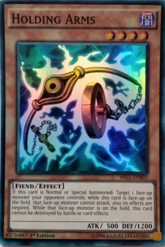 Holding Arms - MIL1-EN003 - Super Rare - 1st Edition - YuGiOh