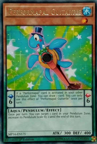 Performapal Guitartle - MP16-EN175 - Rare - 1st Edition - YuGiOh
