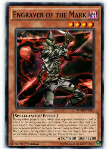 Engraver of the Mark - BOSH-EN041 - Common - Unlimited Edition - YuGiOh