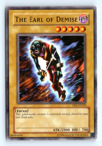 The Earl of Demise - DB1-EN250 - Common - Unlimited Edition - YuGiOh