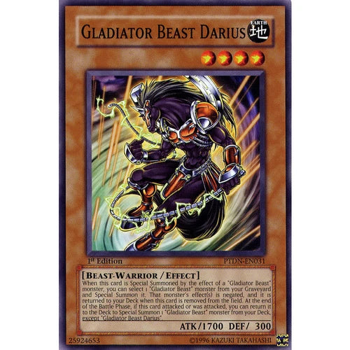 Gladiator Beast Darius - PTDN-EN031 - Common - Unlimited Edition - YuGiOh