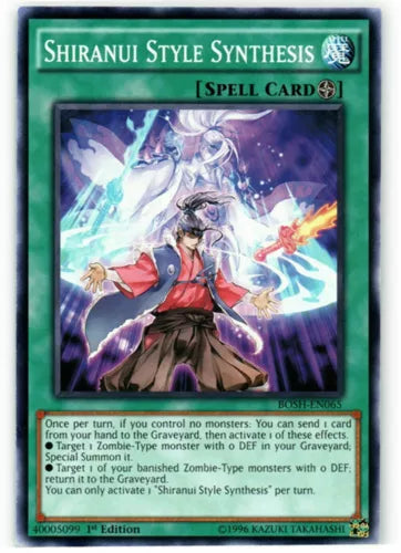 Shiranui Style Synthesis - BOSH-EN065 - Common - Unlimited Edition - YuGiOh