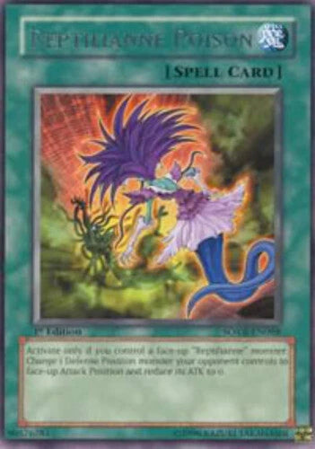 Reptilianne Poison - SOVR-EN088 - Rare - 1st Edition - YuGiOh