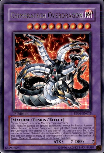 Chimeratech Overdragon - DP04-EN013 - Rare - Unlimited Edition - YuGiOh