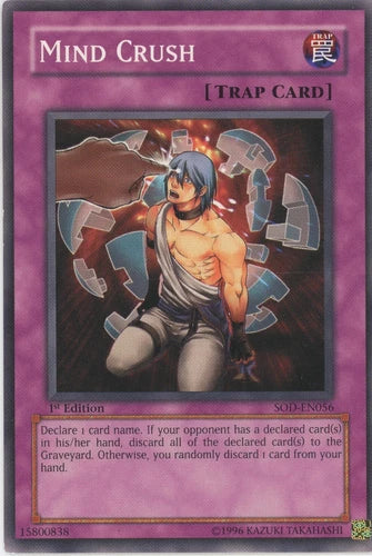 Mind Crush - SOD-EN056 - Common - Mixed Editions - YuGiOh LP