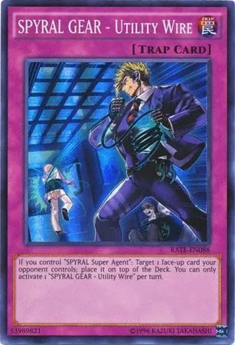 SPYRAL GEAR - Utility Wire - RATE-EN088 - Super Rare - Mixed Editions - YuGiOh