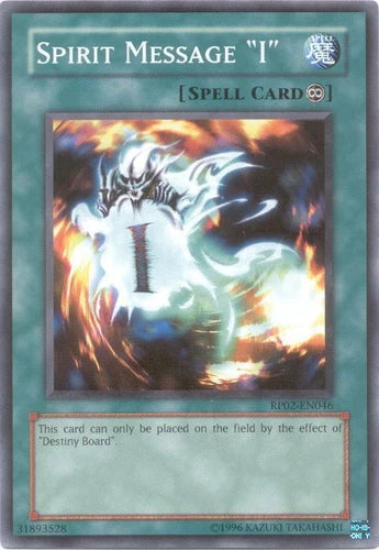 Spirit Message "I" - RP02-EN046 - Common - Unlimited Edition - YuGiOh