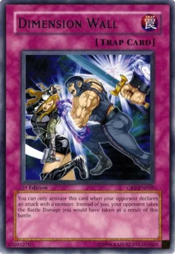 Dimension Wall - CRV-EN059 - Rare - 1st Edition - YuGiOh