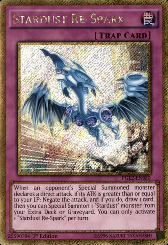 Stardust Re-Spark - PGL2-EN020 - Gold Secret Rare - 1st Edition - YuGiOh