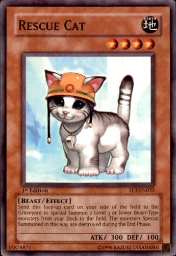 Rescue Cat - FET-EN033 - Common - 1st Edition - YuGiOh