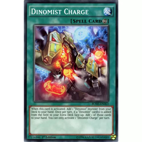 Dinomist Charge - BOSH-EN063 - Common - 1st Edition - YuGiOh