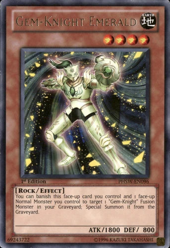 Gem-Knight Emerald - PHSW-EN096 - Rare - 1st Edition - YuGiOh